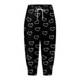 thumbnail image 4 of YDLCAFD Capris For Women 4Th Of July Flag Independence Day Print Pants Bottom Drawstring Joggers, 4 of 5