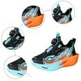 thumbnail image 7 of Kids Platform Sneakers Boys Fashion Color Block Cushioning Thick Sole Running Shoes Comfy Arch Support Lightweight Trainers Basketball Shoes Orange 4.5 Big Kid, 7 of 7