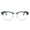 Blue, variant on 2SeeLife Half Rim Browline Reading Glasses for Men & Women – Retro Browline Readers, Premium Metal Frame, Spring Hinges, Narrow-Medium Fit, Black, +1.25