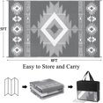 thumbnail image 2 of Findosom 5'x8' Waterproof Outdoor Rug, Foldable Reversible Plastic Straw Rug, Large Patio Rug for Outdoors, RV, Patio, Backyard, Deck, Picnic, Beach, Camping Gray, 2 of 6