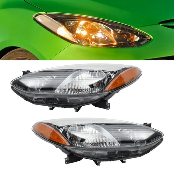 Halogen Headlights Left&Right Side For 2011 2012 2013 2014 Mazda 2 Left Right Side MA2518144, MA2519144