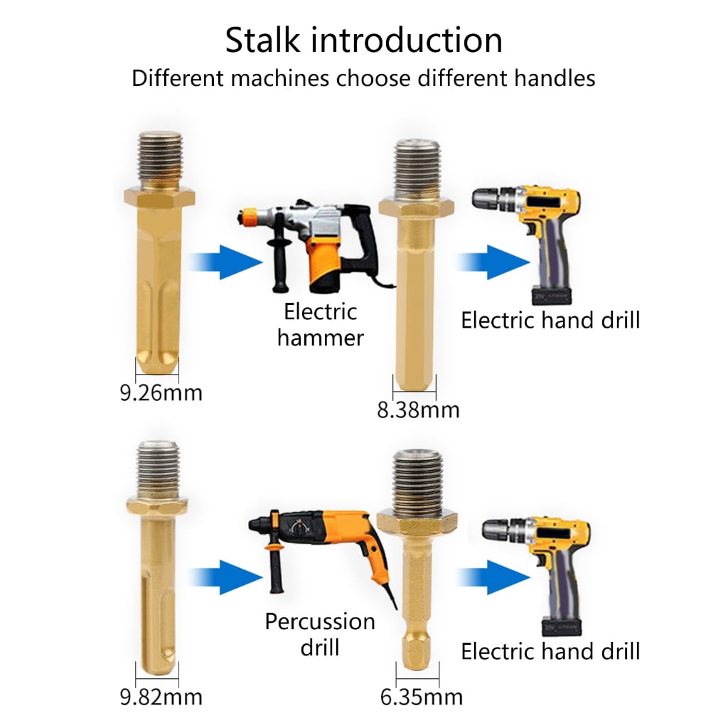 MOMOJIA Firewood Drill Bit Set Log Splitters Drill Bit Removable Wood Electric Drills