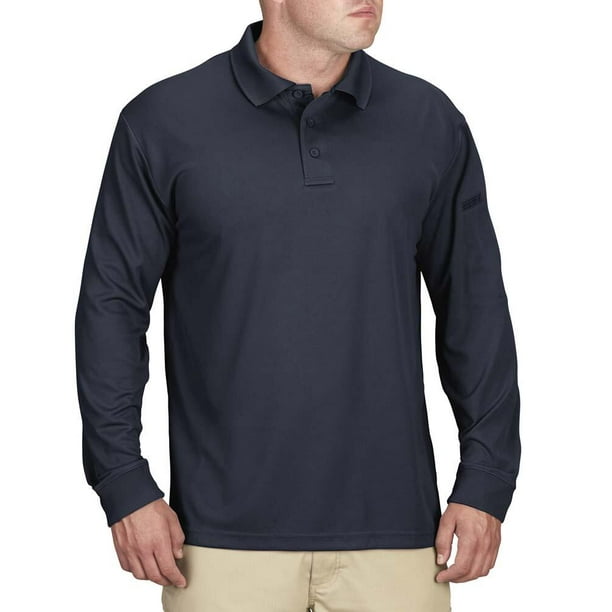 Propper - Propper F5356 Mens Long Sleeve Uniform Polo Shirt, LAPD Navy ...