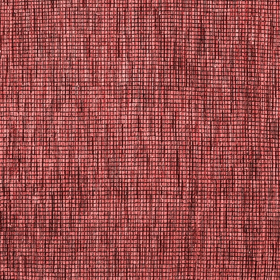 Ahgly Company Machine Washable Indoor Square Abstract Red Modern Area Rugs, 5' Square