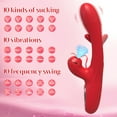 thumbnail image 2 of Xbonp Rabbit Vibrator Dildo, 10 Sucking & Tapping & Vibration Modes, Vibrating Finger Massager, 2 of 7