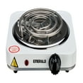 thumbnail image 3 of Emerald Hot Plate Electric Stove Top Burner, Single-Coil Burner Electric Cooktop, White, 3 of 4