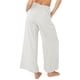 thumbnail image 4 of Pantalones de pierna ancha para mujer, elásticos, de cintura alta, holgados, de Color puro, informales, con bolsillos, para primavera y verano, 4 of 6