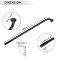thumbnail image 6 of Unique Bargains 1Set Universal Bicycle Spokes 12G Bike Wheel Spokes Nipple Carbon Steel Black-69mm, 6 of 7