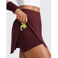 thumbnail image 3 of CRZ YOGA High Waisted Side Slit Tennis Skirts for Women A Line Running Athletic Skort with Inner Pockets, 3 of 3