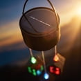 thumbnail image 4 of Halloween Solar Wind Chime Lights, Hanging Ghost Pumpkin Skull Decorative Lantern, Outdoor Garden Yard Porch Holiday Display, Haunted House Fall Festival Seasonal Decorative Lighting, 4 of 7