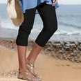 thumbnail image 5 of Capri Leggings for Women Spring Summer Elastic High Waist Slim Fit Lifting Workout Yoga Pants Capris, 5 of 6