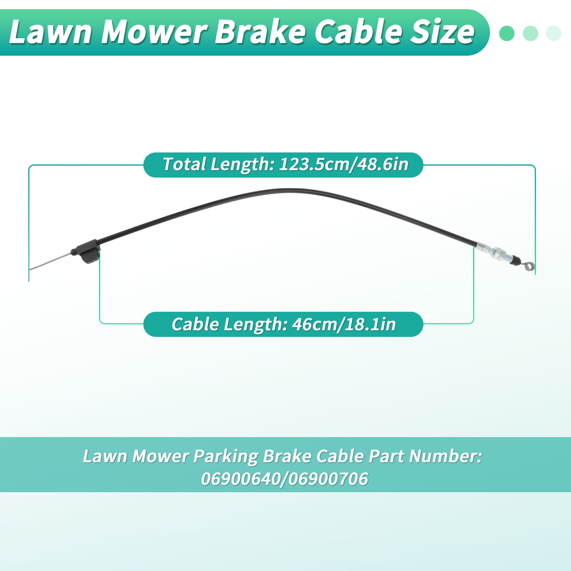 Unique Bargains Lawn Mower Brake Cable for Bad Boy 54" for Magnum Models