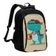 thumbnail image 1 of Balery Cool Dino Playing Skateboard Mochila con carga USB para hombre y mujer - Mochila impermeable y antirrobo para portátil con puerto USB para viajes, trabajo, estudios y universidad, 1 of 7