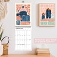 thumbnail image 6 of 2026 Wall Calendar Art Floral, Aesthetic 18 Months Wall Calendar from January 2026 - June 2027,  World Travel Modern  Monthly Calendar for  Office Decor, 8.2" x 23" Open, 6 of 7