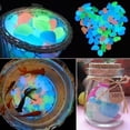 thumbnail image 3 of 100pcs Luminous Stones For Outdoor Walkways Garden Yard Decor Fish Tank Pebble Rocks Glowing Stones Glow In Dark, 3 of 5