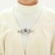 thumbnail image 3 of 4pcs Cardigan Collar clips suéter broches ropa Duckbill Clips (plata), 3 of 5