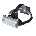 thumbnail image 1 of Linterna frontal LED recargable, linterna frontal COB de alto brillo, 3 modos, ajustable, IP65, luz de trabajo impermeable para casco, 1 of 5