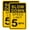 SL5-2pcs, variant on Slow Down Speed Limit 5MPH Sign (4 Pack),12" x 16" Rust Free Aluminum,Easy Mounting Outdoor Use,Waterproof and Durable Ink