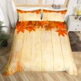 thumbnail image 2 of Erosebridal Housse de Couette Feuilles d'Érable d'Automne Double, Ensembles de Literie Botanique d'Automne Format Double, Réversible 3 Pcs (Sans Couette), 2 of 7