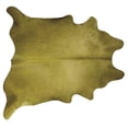 thumbnail image 1 of Natural 676685001092 6 x 7 ft. Geneva Cowhide Rug - Lime, 1 of 2