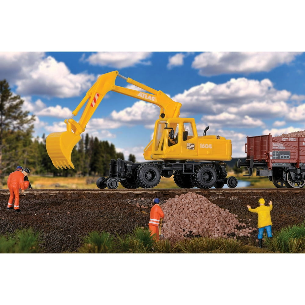 Walthers SceneMaster HO Scale HiRail Excavator (Railroad Shovel Loader