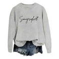 thumbnail image 3 of Sonographer Sweatshirts for Women Long Sleeve Crewneck Ultrasound Technologist Sweatshirt Pullover Tops, 3 of 5