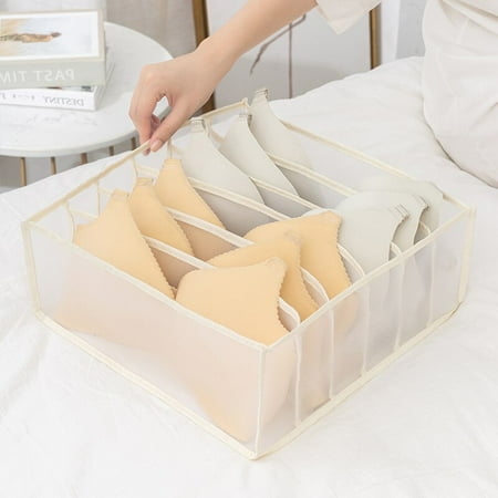 

6/7/11 Lattice Mesh Fabric Underwear Storage Box Bedroom Storage Bra Socks Cabinet Wardrobe Drawer Compartment Space Saving Organizer