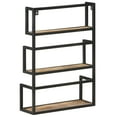 thumbnail image 3 of vidaXL Wall Shelf 60x20x85 cm Rough Mango Wood, 3 of 5