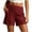 X-Wine, variant on GERsome Shorts for Women Wide Leg Side Lace-Up Waist Summer Vacation Lounge Shorts with Pockets Black Size XL