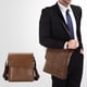 thumbnail image 1 of Bolso Bandolera de Piel Sintética para Hombre, 22 X 26 Cm, con Múltiples Compartimentos, Informal, para Uso Diario., 1 of 6