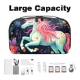 thumbnail image 3 of Unicorn Hard Drive Bags Travel Case Charging Cord Organizer - Oxford Cloth Waterproof Electronics Digital Accessories Pouch with Organizer Charger Station - 5.9x9.44x3.14 in, 3 of 6