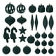 thumbnail image 1 of 28-Pack Flocked Shaped Christmas Balls Decorative Ornaments For Christmas Tree, 1 of 5