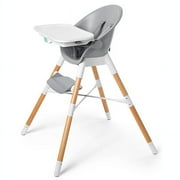 Skip Hop EON Baby High Chair 4-in-1 Convertible, Grey/White