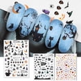 thumbnail image 5 of Decoraciones de uñas de bricolaje, 12 piezas/juego de pegatinas de transferencia de uñas de Halloween, pegatinas de arte de uñas de Halloween diseñadas para durar, 5 of 5