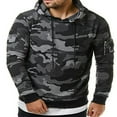 thumbnail image 1 of Autumn Men Fleece Warm Hoodie Camouflage Sweatshirt Pullover Coat Tops, 1 of 6