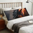 thumbnail image 4 of Balery Fiery Black Dragon Attack Funda Protectora para Almohada Corporal de Algodón Hipoalergénico con Cierre(55 x 21 pulgadas), Almohadas No Incluidas, 4 of 7