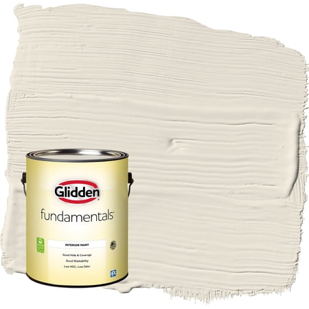 Glidden Fundamentals Focus / Off White Eggshell Interior Paint, 1 Gallon