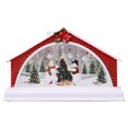 thumbnail image 1 of Gibobby Casa de Navidad Pesebre Casa de nieve Decoración de noche Decoración del Accesorios Regalo de Navidad(B), 1 of 5