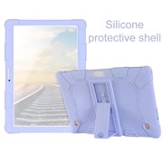 GJX Universal Case for 10.1 Inch Tablet, Soft Silicone Shockproof Cover with Stand, Purple