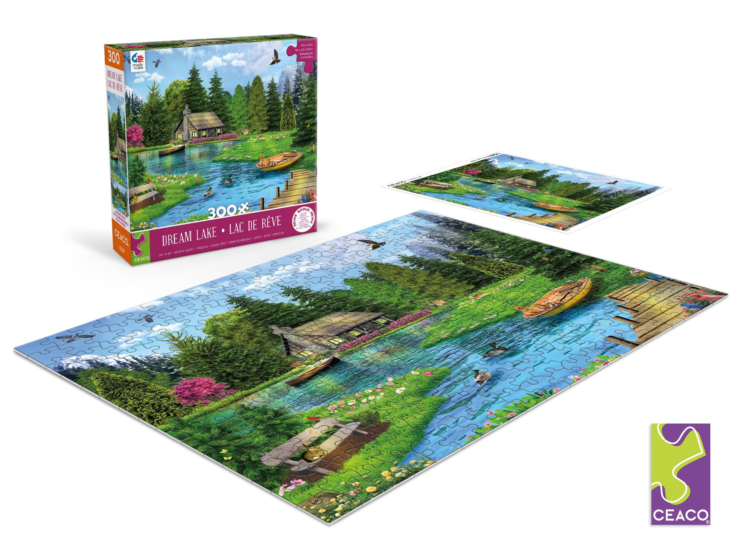 Ceaco 300 Piece Dream Lake Oversize Interlocking Jigsaw Puzzle