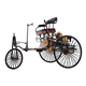 thumbnail image 1 of Old Modern Handicrafts 1886 Benz Car Collectible, amarillo y negro, 1 of 1