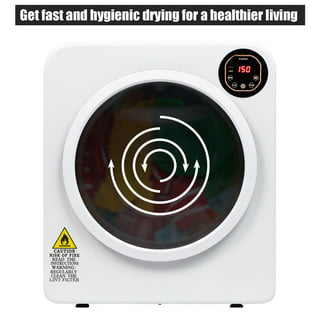BLACK+DECKER Small Portable Washer 0.9 cu. ft., 5 Cycles, Transparent Lid &  LED Display 