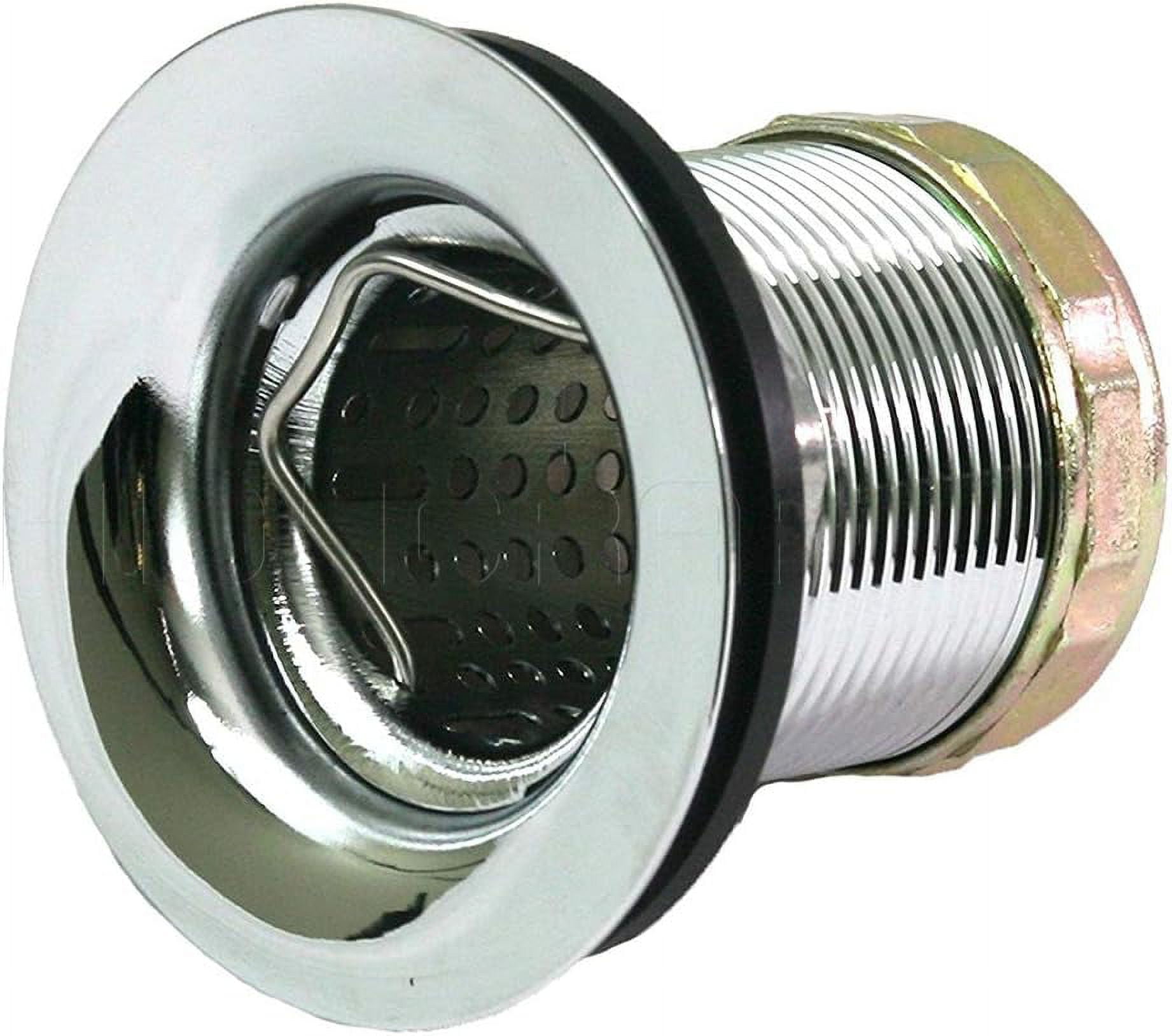 Highcraft Bar Style Deep Sink Drain Strainer, Chrome