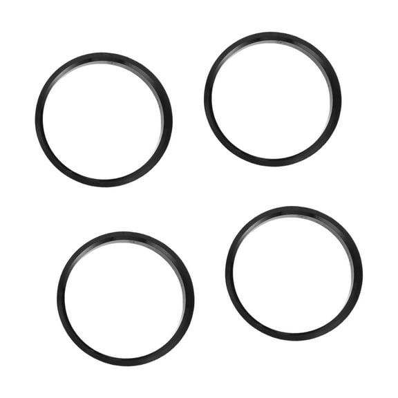 Unique Bargains Hub Centric Rings, 67.1mm ID 72.6mm OD  Car Wheel Hubrings ABS Plastic Black, 4pcs