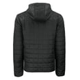 thumbnail image 3 of Men's Cutter & Buck  Black Rocket City Trash Pandas Rainier PrimaLoft Eco Full-Zip Hooded Jacket, 3 of 3