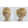 thumbnail image 5 of Unique Bargains Human Hair Wigs for Lady 14" Gold Tone Wigs with Wig Cap Shoulder Length, 5 of 6
