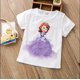 thumbnail image 1 of Chica verano princesa camiseta Elsa Aurora Childen algodón camisetas encaje camiseta 3D Sofia apliques chico cumpleaños Top ropa Shirt4T Gao Jinjia LED, 1 of 2
