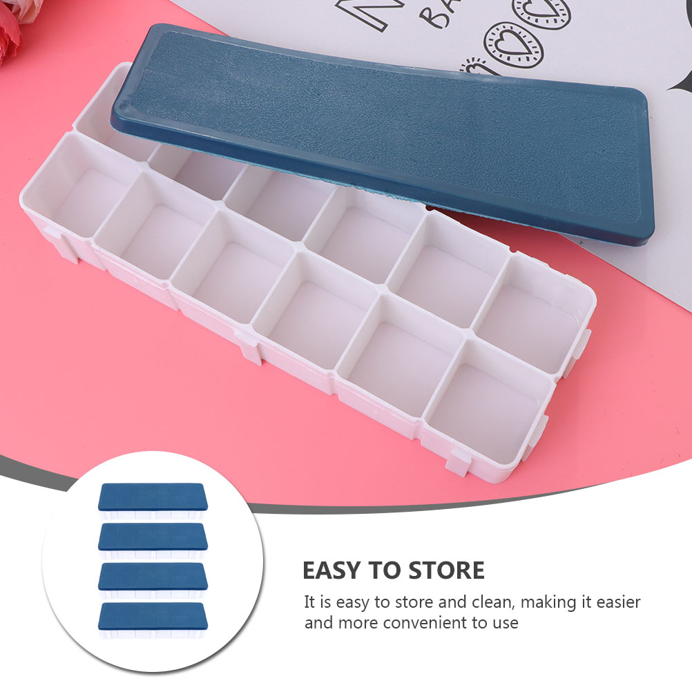 OUNONA 8 pcs  Simple Painting Plate Useful Art Pallets DIY Art Watercolor Pigment Trays