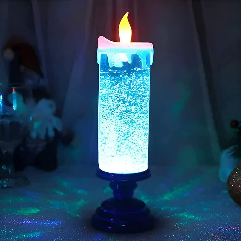 Dropship 1pc Christmas Colorful Dream Crystal Candle Light LED Glitter Flameless  Candles 7 Color Changing Romantic Light Party Home Decor to Sell Online at  a Lower Price