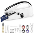 thumbnail image 1 of Portable Sewing Kit Compact White Sewing Machine with Control Buttons, Travel-Friendly Diy Tool for Quick Repairs, Crafts, On-The-Go Mending, Includes Scissors, Thread, Tape & More, , Mini Sewing Kit, 1 of 9